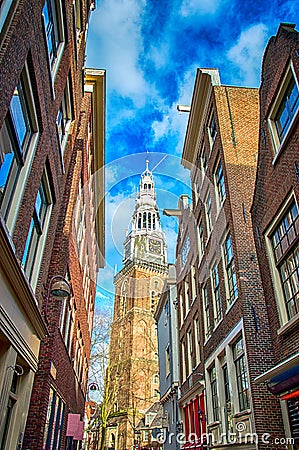 Amsterdam (Oude Kerk) Stock Photo