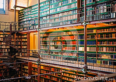 Amsterdam Rijksmuseum Research Library Editorial Stock Photo