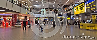 Amsterdam - Schiphol Plaza at Schiphol airport Editorial Stock Photo