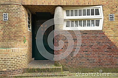 Amsterdam School Entrance Editorial Stock Photo