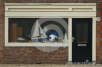 Amsterdam School style residential entrance Editorial Stock Photo