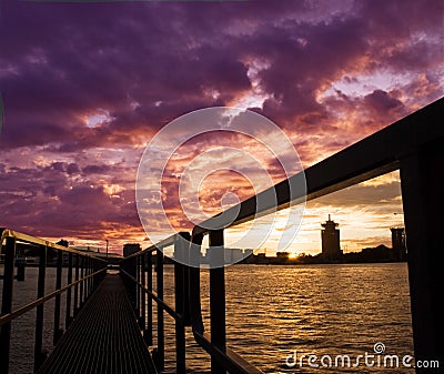 Amsterdam skyline Stock Photo