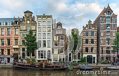 Amsterdam street view Editorial Stock Photo