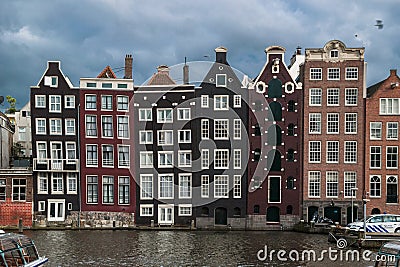 Amsterdam streets and canals. Stock Photo