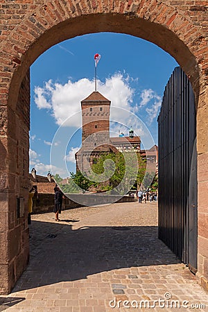 Kaiserburg Nuremburg Imperial Castle of Nuremberg Editorial Stock Photo