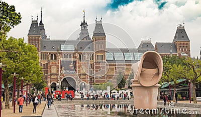 Amsterdam view Editorial Stock Photo