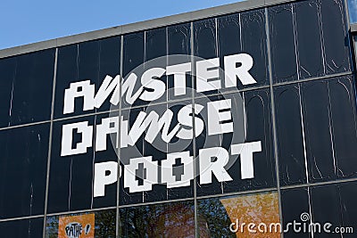 Amsterdamse Poort sign logo. Editorial Stock Photo