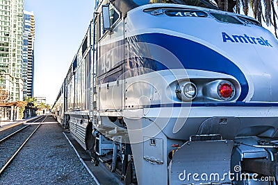 Amtrak Train Editorial Stock Photo