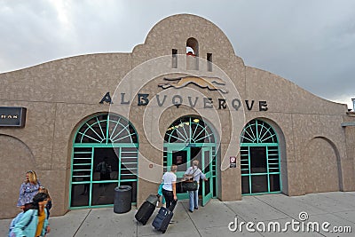 Amtrak train station in Albuquerque, New Mexico Editorial Stock Photo