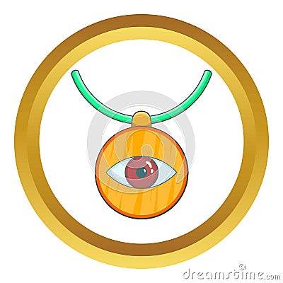 Amulet against the evil eye vector icon Vector Illustration