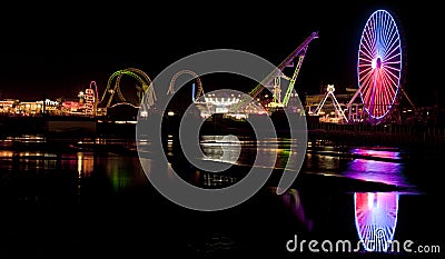 Amusemant Pier in Wildwood, New Jersey Stock Photo