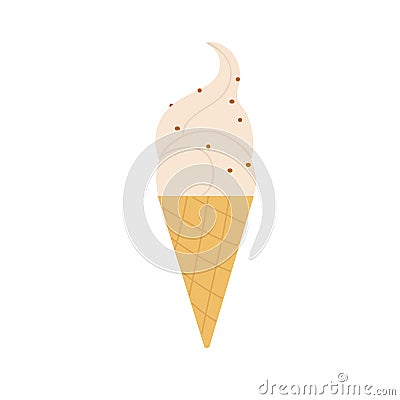 Amusement circus park ice cream snack Cartoon Illustration