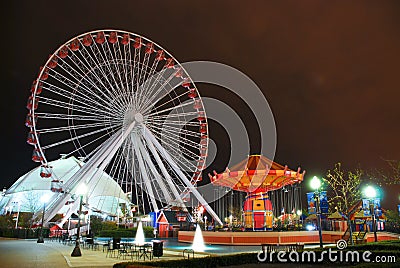 Amusement Park Editorial Stock Photo