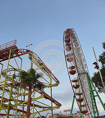 Amusement park during coronavirus lock down Stock Photo