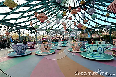 Disneyland Paris rides Editorial Stock Photo