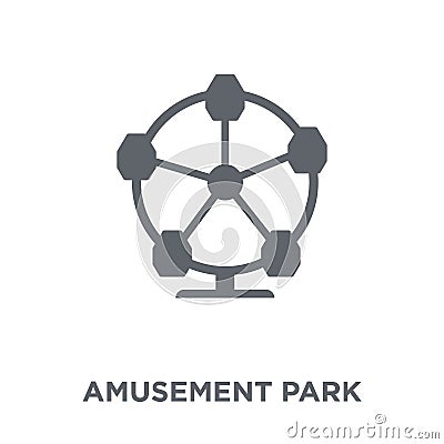 Amusement park icon from Circus collection. Vector Illustration