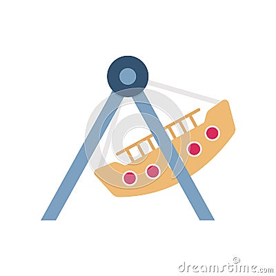 Amusement park Line Style vector icon which can easily modify or edit Vector Illustration