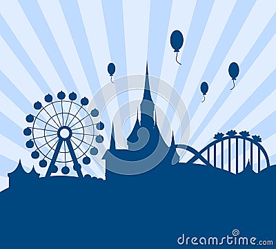 Amusement park vector Vector Illustration