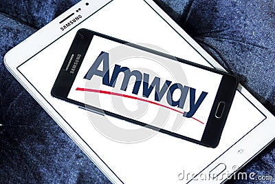 Amway company logo Editorial Stock Photo