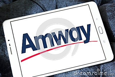 Amway company logo Editorial Stock Photo