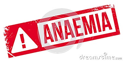 Anaemia rubber stamp Vector Illustration