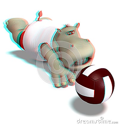 This is an anaglyph image / stereo rendering of a Stock Photo