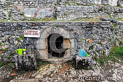 Anakopijsky stability in the Iversky mountain, New Athos, Abkhazia Stock Photo