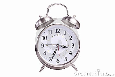 Analog Alarm Clock Stock Photo