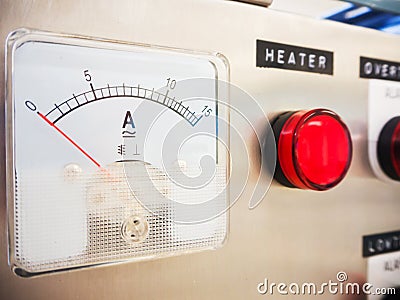 Analog ammeter Stock Photo