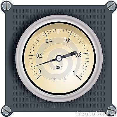 Analog dashboard Vector Illustration