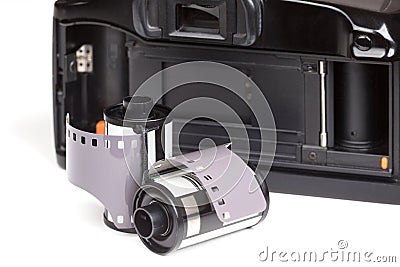 Analog SLR camera Stock Photo