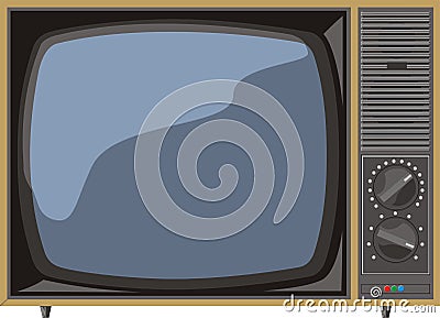 Analog tv Vector Illustration