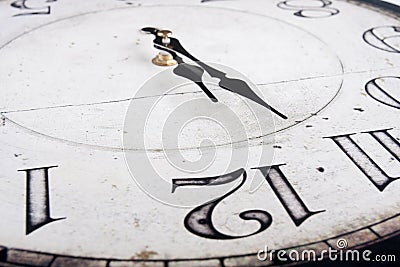 Analog vintage clock Stock Photo