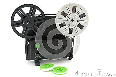 Analogue movie projector Stock Photo