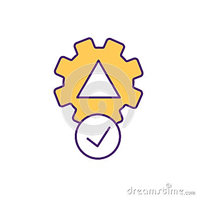 Analogy RGB color icon Vector Illustration