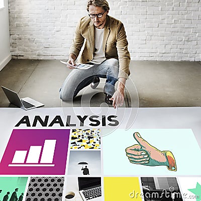 Analysis Analyze Data Information Insight Report Concept Stock Photo