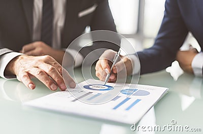 Analysis Brainstorming Business Working Report Concept Stock Photo