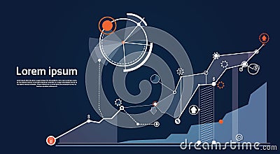 Analysis Finance Graph Financial Business Chart Vector Illustration