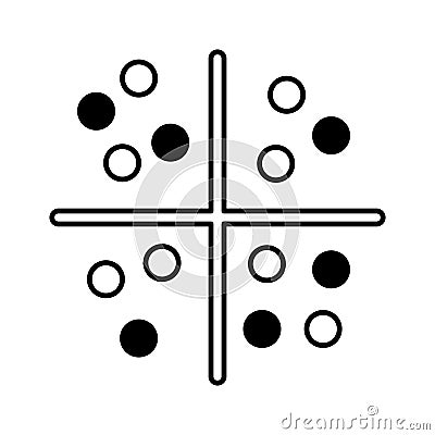 Analysis half glyph vector icon which can easily modify or edit Vector Illustration