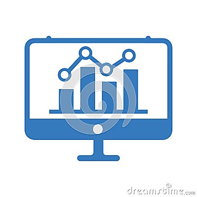 Analysis Report/Graph/Research Icon Vector Illustration