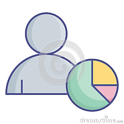 Analyst Glyph Style vector icon which can easily modify or edit Vector Illustration