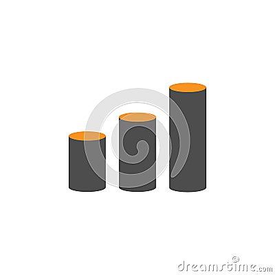 Analytic and cylinder icon. Element of financial, diagrams and reports icon for mobile concept and web apps. Detailed Analytic and Stock Photo