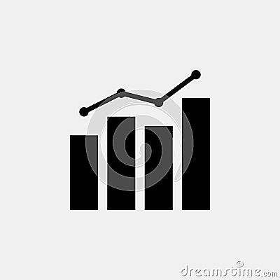 Data Analytic static vector icon Vector Illustration