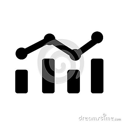Analytic static vector icon. schedule illustration Symbol logo. Cartoon Illustration