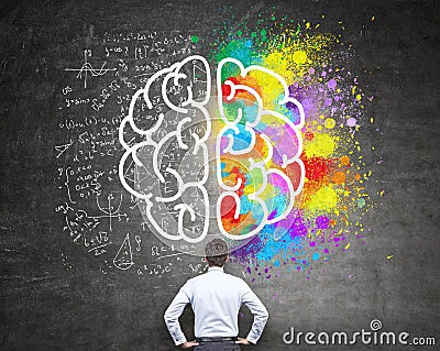 Analytical and creative thinking Stock Photo