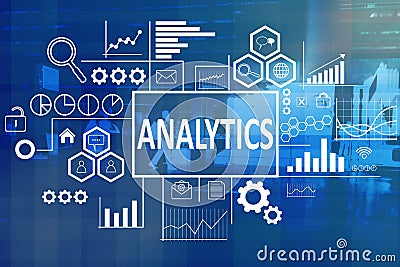 Analytics in Business Concept Stock Photo