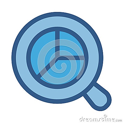 Analytics Fill Isolated Vector icon which can easily modify or edit Vector Illustration