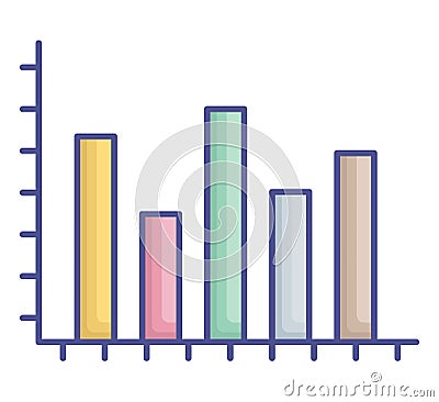 Analytics Glyph Style vector icon which can easily modify or edit Vector Illustration