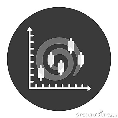 Analytics Glyph Style vector icon which can easily modify or edit Vector Illustration