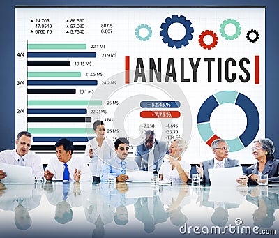 Analytics Information Statistics Strategy Data Concept Stock Photo